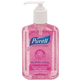 Purell Pink Liquid Spring Bloom Instant Hand Sanitizer 8oz Pump Bottle 