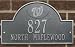 Washington Nationals Pewter and Silver Personalized Address Plaque
