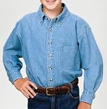 Port & Company - Youth Long Sleeve Value Denim. YSP10