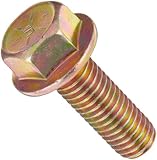 Steel Hex Bolt, Grade 8, Zinc Yellow-Chromate Plated Finish, Flange Hex Head, External Hex Drive, Meets IFI 111/SAE J429, Flanged, Non-Serrated, Right Hand Threads, Inch