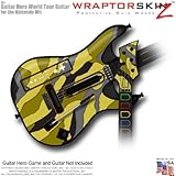 Camouflage Yellow Skin fits Band Hero, Guitar Hero 5 & World Tour Guitars f ....