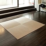 抗菌防水ウレタン置き畳「くつろぎ」スーパーソフト　ベージュ　4枚セット　6mm