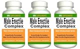 3 BOTTLES Male Erectile Complex 540 total caps Male Enhancement Penis Erection Dysfunction KRK SUPPLEMENTS: sextagin male enhancement
