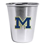 NCAA Michigan Wolverines Stainless Shot