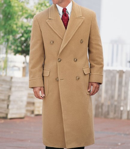 Double-Breasted Camel Hair Topcoat