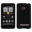 GTMax Durable Soft Rubber Silicone Skin Cover Case - Black for Sprint HTC EVO 4G CDMA Cell Phone