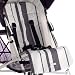Maclaren Reversible Stroller Liner - 2 Colour Stripe-Charcoal/Silver