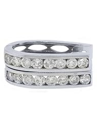 1.66 Carat Round Diamond Hoop Earrings