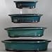 BuyBonsai's Bonsai Pots Set of 4 Nice Oval