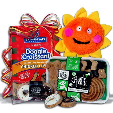 Dog Lover's Gift Basket Stack / Pampered Dog Gift Basket Stack