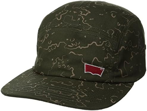 Levi's Men's Topographical Print Admiral, Olive, One Size