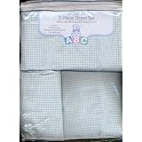 Toddler Bed Sheet Set - Blue Gingham by American Baby Company