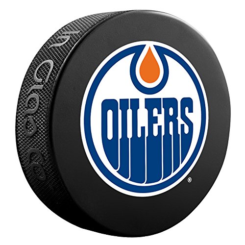 Edmonton Oilers Basic Logo Souvenir Hockey Puck By Sher-Wood