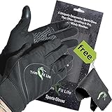 SportyGlove-Top Rated Windproof Breathable Water Resistant Running Gloves for Women and Men. Perfect for All Sports Outdoors & Best Touch Screen Feeling When Texting on Smartphone or Tablets