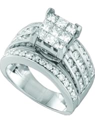 2.25CTW PRINCESS ROUND DIAMOND LADIES RING