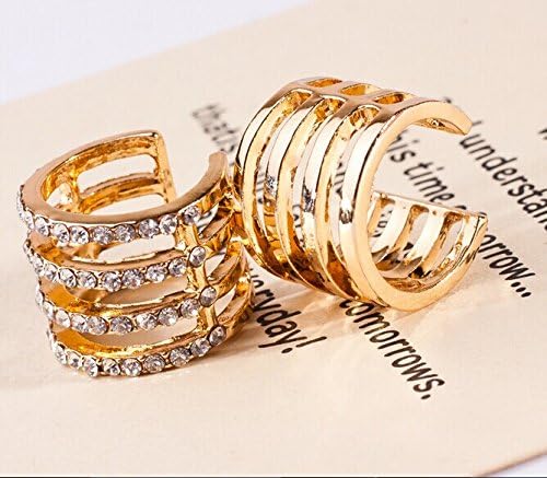 TOPSTARONLINE Gold Crystal Ring and Polishing Ring …