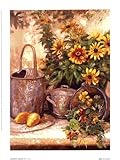 IMAGE OF Hong - Sunflower Garden II Size 5x7 Finest LAMINATED Print Hong 6x8