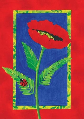 Bright Poppy Garden Flag
