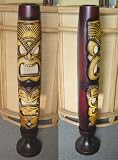 Tiki Tropical Wood Floor Lamp