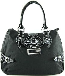 Guess Diamond G Large Shopper in Coal (Black) (GUESS HANDBAGS, PURSES, BAGS)