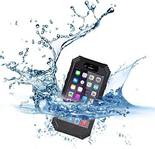 For [ iphone 6 Case ] with [ phone Lanyard and Bicycle holder ] Bolish® [ Waterproof Dustproof Shockproof ] All-in-one-step Molding Technology [ Full Body ] Water Resistant Protective Case for Apple iphone 6 (4.7) Screen Cover 5 Colour Choice (Gun Black)