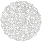 Royal Medallion Lace Round Paper Doilies, 8-Inch, Pack of 20 (B23004)