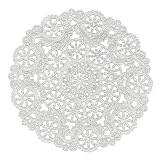 Royal Medallion Lace Round Paper Doilies, 4-Inch, Pack of 40 (B23001)