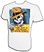 Vintage 80's Skate Skeleton Authentic Skateboard T-Shirt NOS