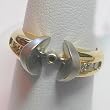 14K Two-Tone Gold Diamond Semimount