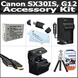 Accessory Kit For The Canon SX30IS SX30 IS Canon G12 Digital Camera Include ....