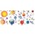 RoomMates RMK1316SCS Outer Space Peel & Stick Wall Appliques