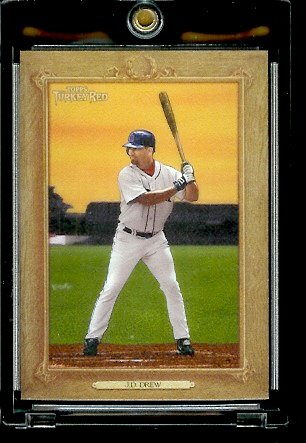 2007 Topps Turkey Red Baseball # 126 J.D. Drew - Boston Red Sox - MLB Trading Card
