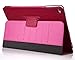 Bear Motion for iPad Air 2 - Genuine Leather Folio Case for iPad Air 2 with Auto Sleep/Wake Feature - (Hot Pink)