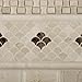 Crema Marfil Marble Polished Fan Mosaic Tile - 6