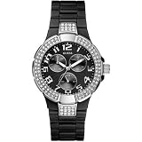 GUESS Status In-the-Round Watch - Black Polyca