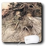 BLN Fairies Fine Art Collection - A Midsummer Nights Dream 2 Arthur Rackham Fantasy Fairy Painting - MousePad (mp_126294_1)