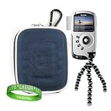 Kodak PlaySport HD Waterproof Pocket Video Camera, Mini Camcorder Accessories Kit: Nylon Royal Blue Protective Hard Kodak Camera Case + Kodak Camera Tripod with Flexible Grip Legs + Universal Kodak Screen Protector + Live * Laugh * Love VG Wrist Band!!!
