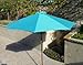 Formosa Covers 9ft Market Patio Umbrella Canopy Replacement - 8 Ribs in Turquoise Olefin - 300D UV Protective and Water Resistant Patio Canopy - Premium Quality Replacement Top Fabric (Canopy Only)