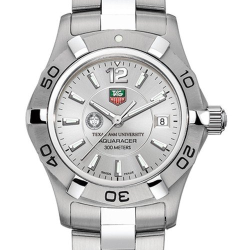 Texas AM University TAG Heuer Watch - Womens Steel Aquaracer Watch Texas AM University TAG Heuer Watch - Womens Steel Aquaracer Watch