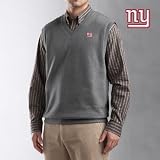 Cutter & Buck New York Giants Men's Journey Supima Flatback Sweater Vest