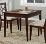 Powell Masterpiece Faux Medium Mahogany Game Table with Game Pieces and Game Boards