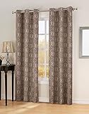 Sun Zero Ravi 40 by 84-Inch Thermal Lined Curtain Panel, Wine