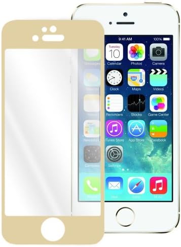 MagicShield Colorful Tempered Glass Film Screen Protector for iPhone 5 5S 5C (Gold)