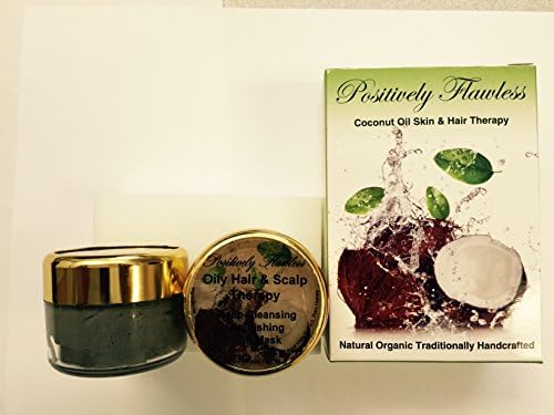 Facial & Hair Mask Combo Complete Program & Kit in All Natural Certified Organic Coconut Oil - Holistic Therapy for Oily Skin, Scalp & Hair - Deep Cleaning, Clarifying, Excess-oil Absorbing Detox and Continued Nourishment for a Beautiful Skin and Healthy Hair and Scalp - Complete Kit Consist Of: 1 Jar Facial Mask; 1 Jar Hair Mask, 1 Bar Coconut Oil Soap; And, 1 Coconut Oil Shampoo in a Bar.