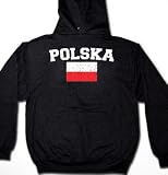 Polska Flag International Soccer Sweatshirt, Poland, Polish Pride Mens Hoodie