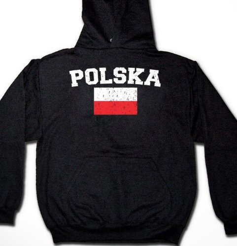 Polska Flag International Soccer Sweatshirt, Poland, Polish Pride Mens Hoodie