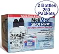 NeilMed Sinus Rinse - 2 Bottles - 250 Premixed Packets - Value Pack