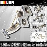 93-96 Mazda RX7 FD3S R1 R2 Turbo Manifold Stainless Steel T4 Flange by EMUSA