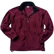 Men's Voyager Fleece Jacket, Maroon/Black
