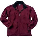 Men's Voyager Fleece Jacket, Maroon/Black